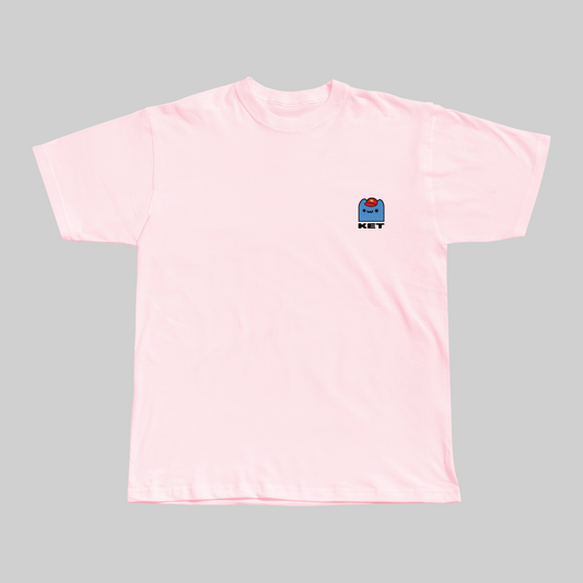 KET X BILLY PINK LOGO T SHIRT