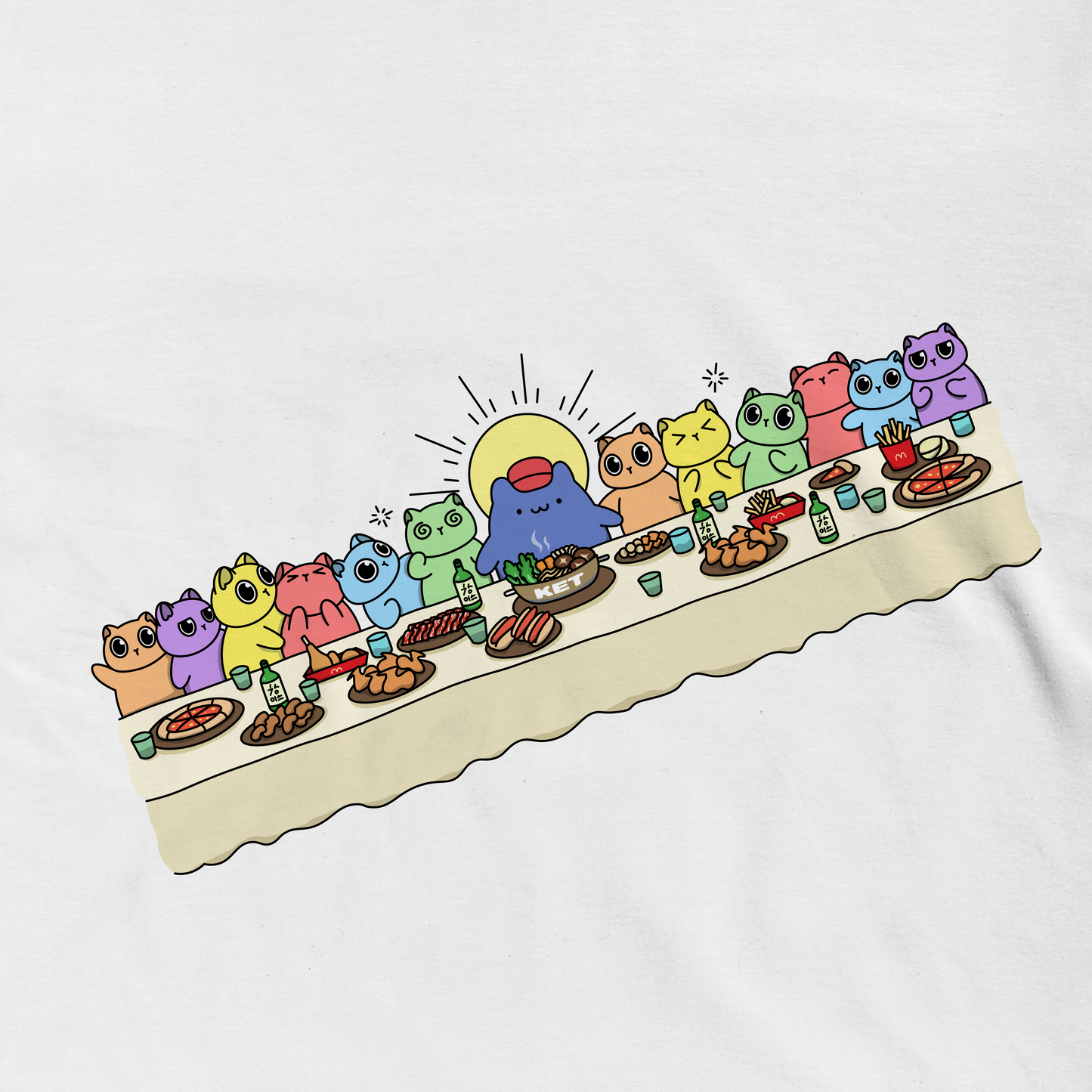 KET X BILLY LAST SUPPER T SHIRT